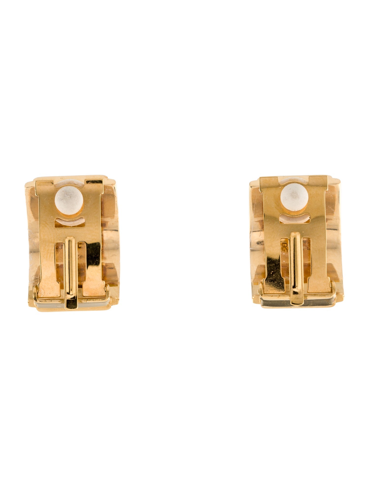 Hermès Vintage Enamel Clip-On Earrings